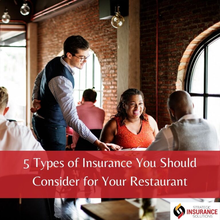 5 Types of Insurance You Should Consider for Your Restaurant